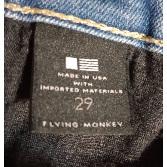 Flying Monkey Jeans Ladies 29 Skinny Distressed - Picture 6 of 8